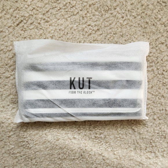 Kut from the Kloth Black and White Striped Wallet - Picture 3 of 4
